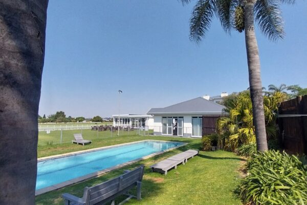 Glass House from the pool