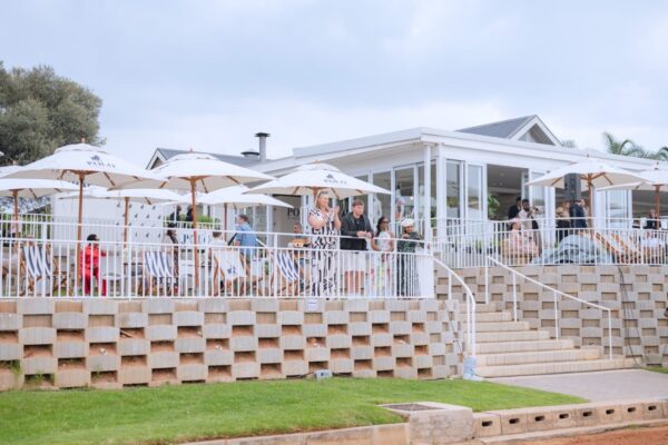 View of Glass House & Under the Terrace lawns